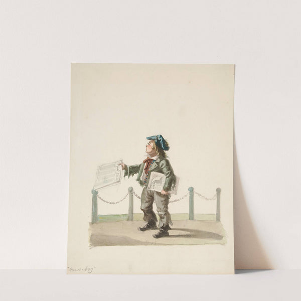 The Newsboy by Nicolino Calyo