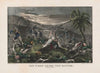 The night after the battle; burying the dead (1847)