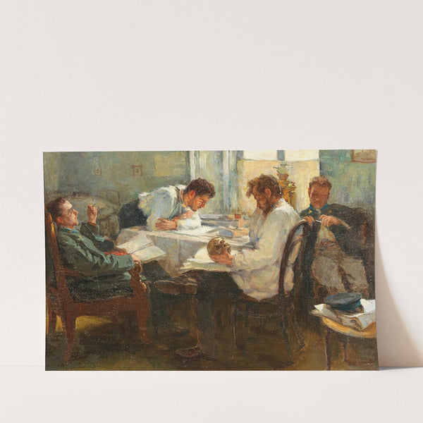 The Night Before The Exam by Leonid Pasternak