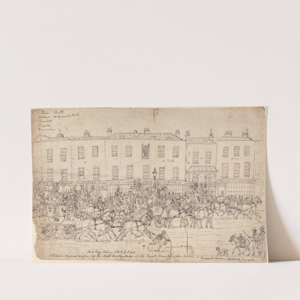 The North Country Mails at The Peacock Inn, Islington by James Pollard