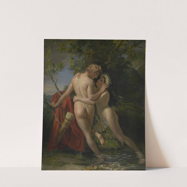 The Nymph Salmacis and Hermaphroditus (1829) by François-Joseph Navez