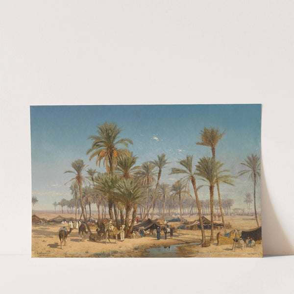 The Oasis, Biskra by Edmund Berninger