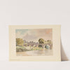 The old bridge at Carcassonne and the walls of the City (1925) by Pierre Vignal
