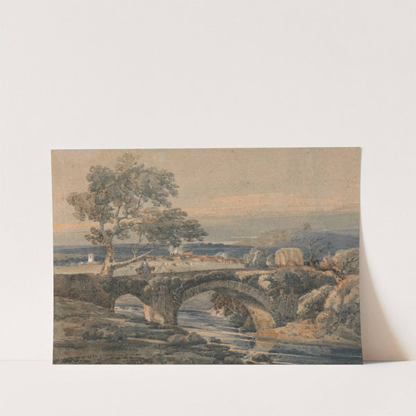 The Old Bridge in Devon by Thomas Girtin