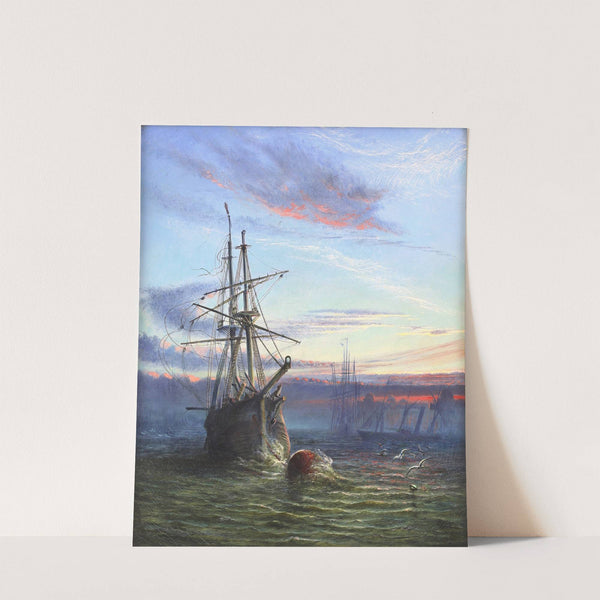 The Old Deserted Collier at Sunset (1866) by Robert Jobling