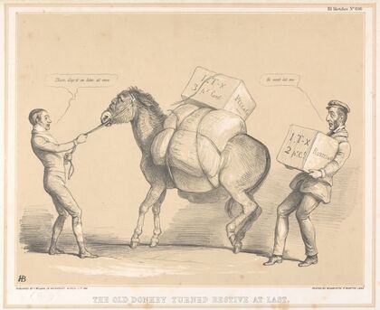 The Old Donkey Turned Restive at Last