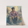 The old Dutchman with clay pipe by Maud Sherwood