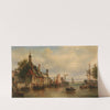 The Old Hanse Gate on the Maas in Rotterdam (1886) by Elias Pieter van Bommel