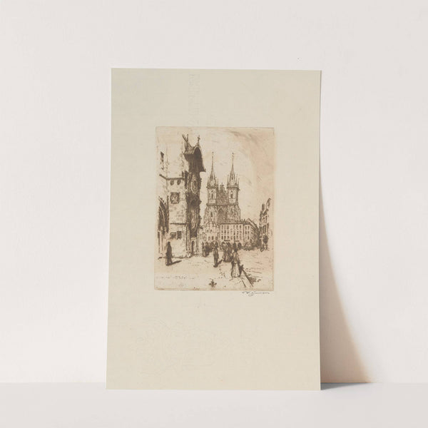 The Old Town City Hall with the Týn Cathedral by Tavík František Šimon