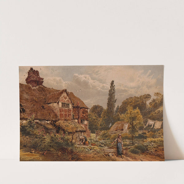 The Old Vicarage by Myles Birket Foster