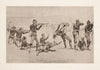 The opening of the fight at Wounded Knee (1891)