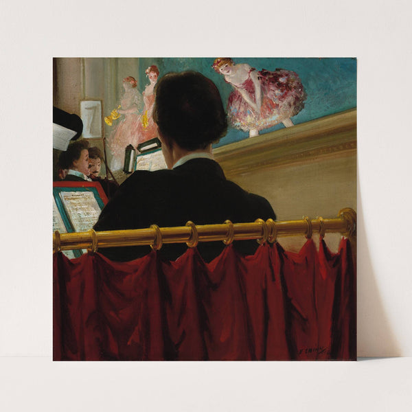 The Orchestra Pit, Old Proctor’s Fifth Avenue Theatre (1906) by Everett Shinn