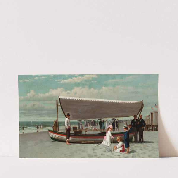 The Oyster Seller, Coney Island by Samuel S. Carr