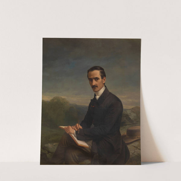 The Painter Alexandre Calame by Luigi Rubio