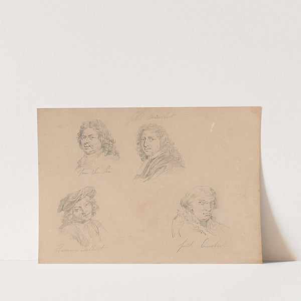 The Painters Jan van Pee, Jacob Toorenvliet, Heyman Dullaert en Joos van Craesbeeck by Nicaise De Keyser