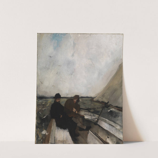 The painters Leibl and Sperl in a sailing boat (1875) by Rudolf Hirth du Frênes