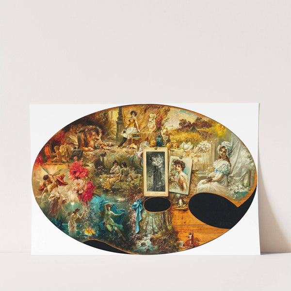 The painter’s palette by Hans Zatzka