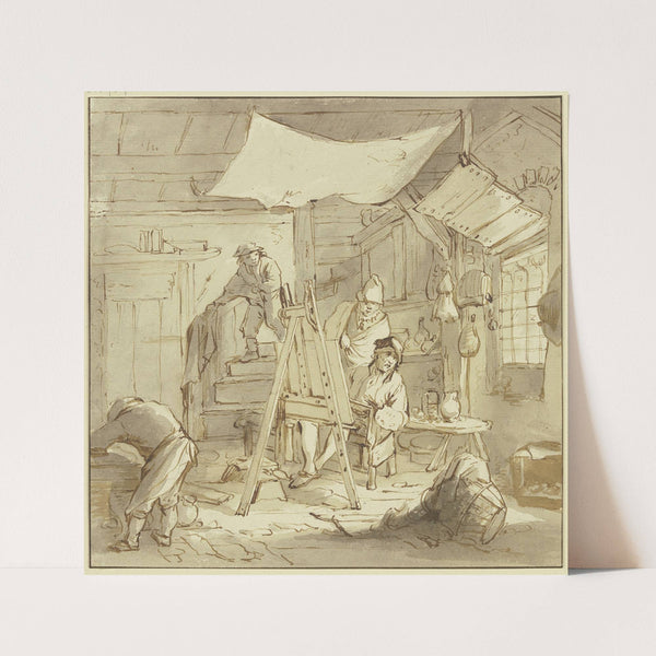 The painter&#8217;s workshop by Isaac van Ostade
