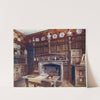 The panelled study at Groombridge Place, Kent. By permission of the Misses Saint. by Edwin Foley