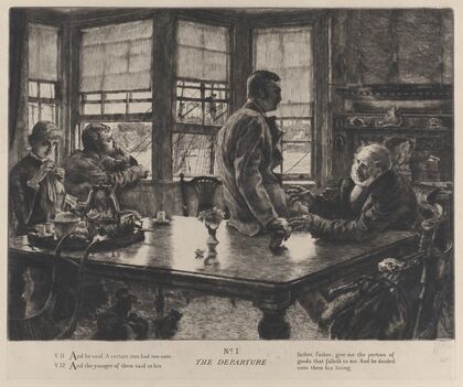 The Parable of the Prodigal Son; The Departure No. 1 (1882)
