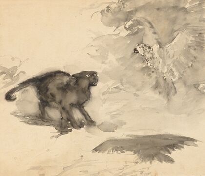 The Parrot and the Cat (Sketch for ‘Good-Night’ by Eleanor Gates)