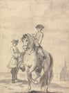 The Passage to the Right Aided by the Rider’s Rod & the Master Holding the Alonge; Engraved as plate 10 in Twenty Five Actions of the Manage Horse…