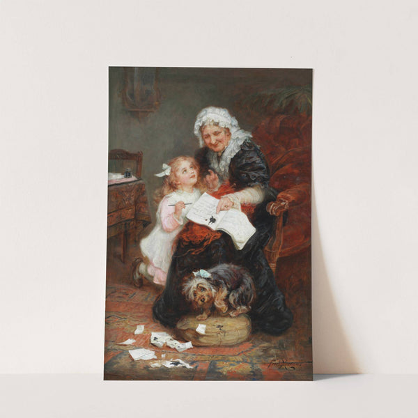 The penitent puppy by Frederick Morgan