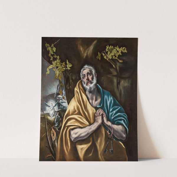 The Penitent Saint Peter (ca. 1590-1595) by El Greco (Domenikos Theotokopoulos)