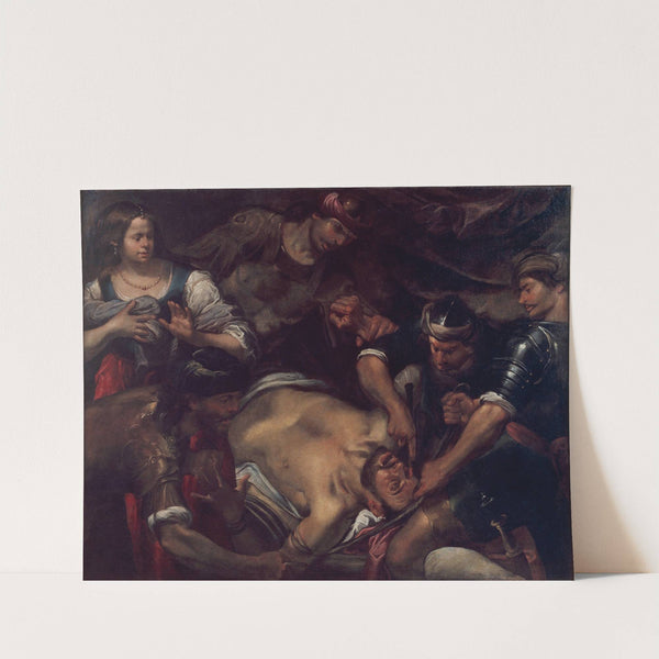 The Philistines Gouging out Samson&#039;s Eyes by Gioacchino Assereto