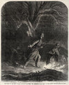 The Picket of the Tenth Indiana Regiment discovering the Approach of the Rebels at Mill Spring, Kentucky (c. 1862)
