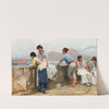 The Pier of Naples, with Vesuvius in the Background by Paul Wilhelm Keller-Reutlingen