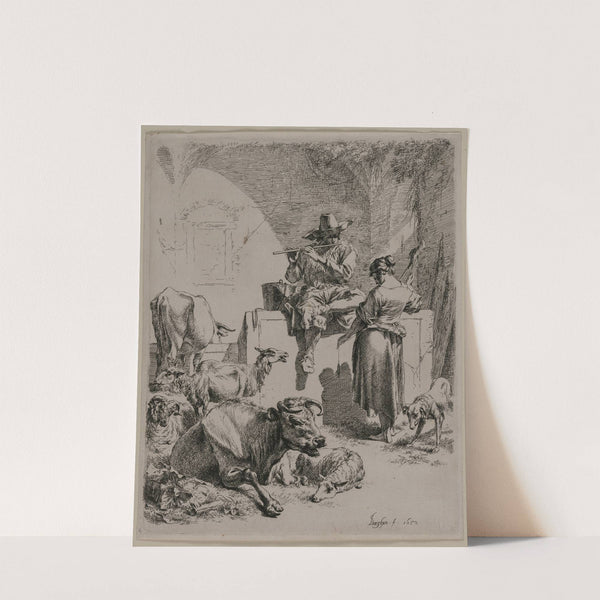 The Piping Shepherd (1652) by Nicolaes Pietersz. Berchem