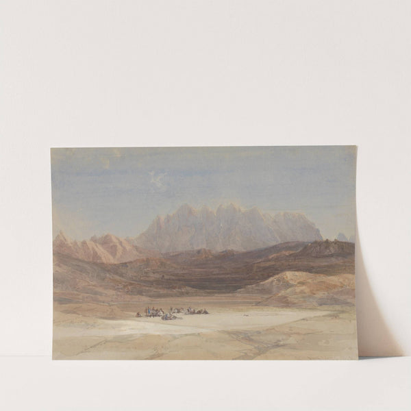 The Plain of El Raheh, Mount Sinai (1839) by David Roberts