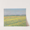 The plain of Gennevilliers, yellow fields by Gustave Caillebotte