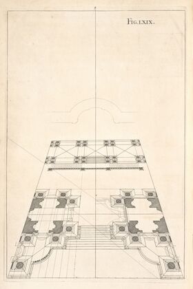 The plan of the sixty-seventh figure in perspective, and third preparation to the seventy-first figure.