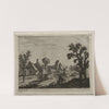 The Plank over the Stream (c. 1650) by Jan van Goyen
