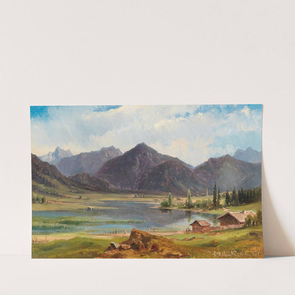 The Plansee in Tyrol by Ludwig Halauska