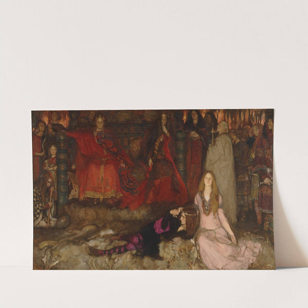 The Play Scene in Hamlet, Act III, Scene II (1897) by Edwin Austin Abbey