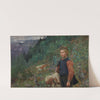 The Poet Vinje as a Shepherd Boy (1887) by Christian Skredsvig