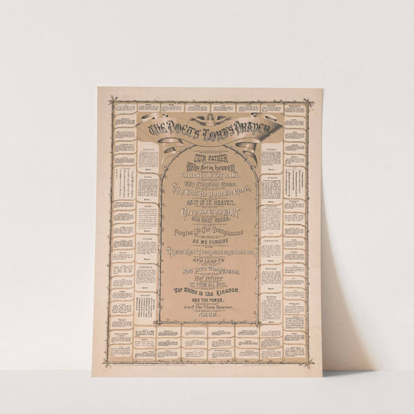 The poets’ Lord’s prayer (1878) by D. Bremner &amp; Co.