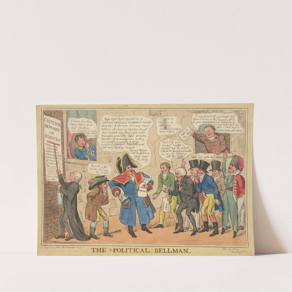 The political bellman. (1828) by Robert Seymour
