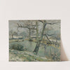The Pond at Montfoucault, Effect of Winter (1874) by Camille Pissarro