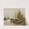 The Pond At The Edge Of The Village by Eugène Galien-Laloue
