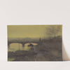 The Pont d&#039;Alma at Twilight by Luigi Loir