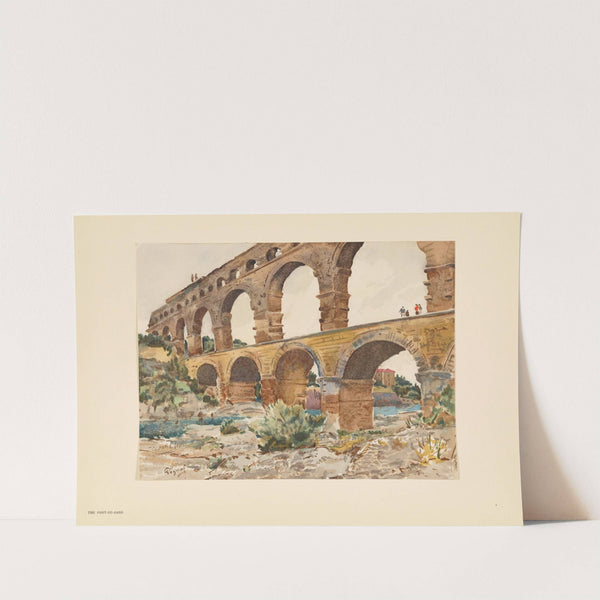The Pont du Gard. (1925) by Pierre Vignal