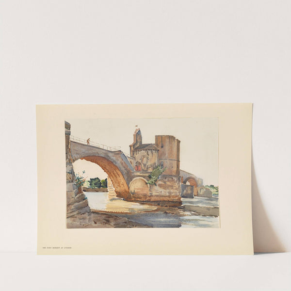 The Pont Saint-Bénézet, Avignon (1925) by Pierre Vignal