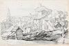 The Ponte Sant’Angelo and Houses on the East Bank of the Tiber