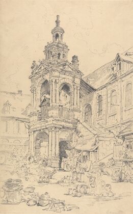 The Porch of the Halle of the Haute Vielle Tour, Rouen — size preview