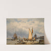 The Port at Enkhuizen by Johannes Hermanus Barend Koekkoek