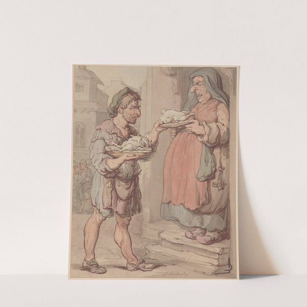 The poultry vendor by Thomas Rowlandson